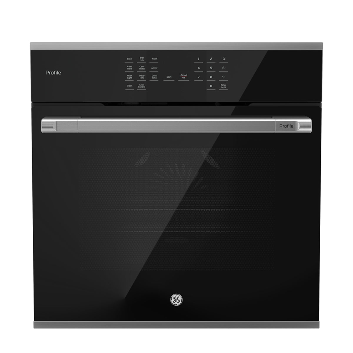 Horno Eléctrico 127 V 60 cm Vidrio negro con acero inoxidable GE Profile