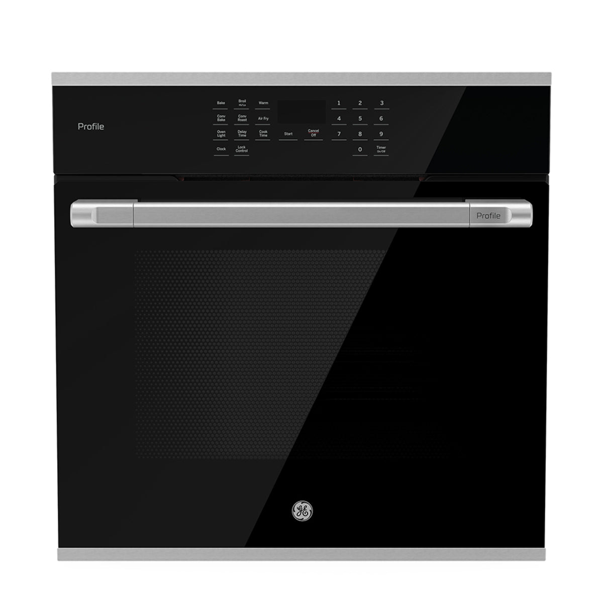 Horno Gas LP 60 cm Vidrio negro con acero inoxidable GE Profile