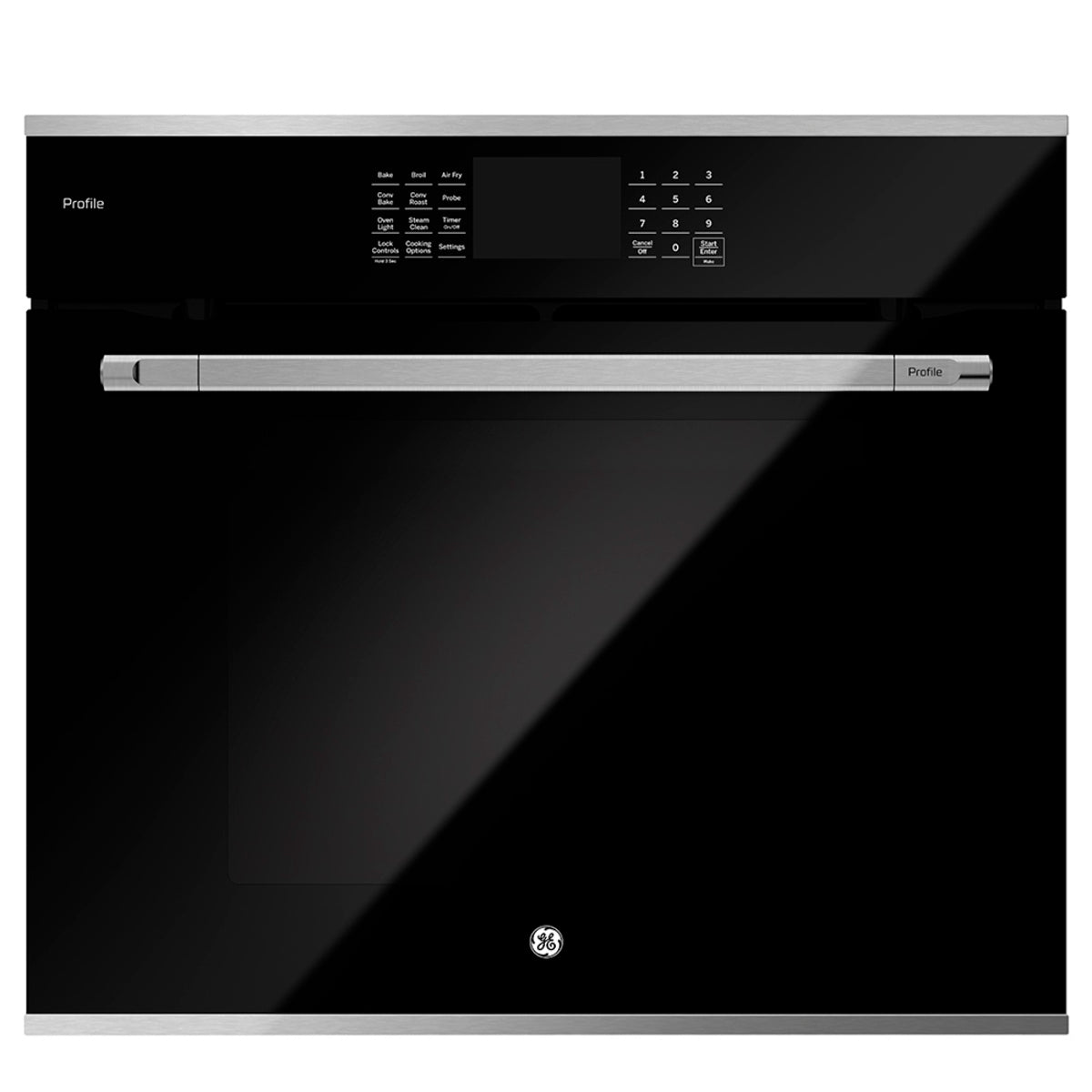 Horno a Gas LP 80 cm Acero inoxidable con vidrio negro GE Profile