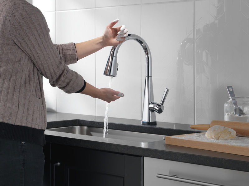 Monomando de Cocina Pull Down con Tecnología Touch2o® Leta Delta Delta Grifo