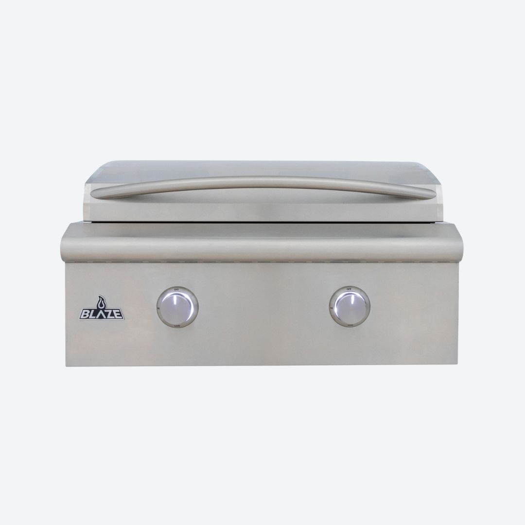 Asador de gas natural empotrada LTE con luces 76.52 cm 30.125″ BLAZE BLZ-GRIDDLE-LTE3-LP/NG