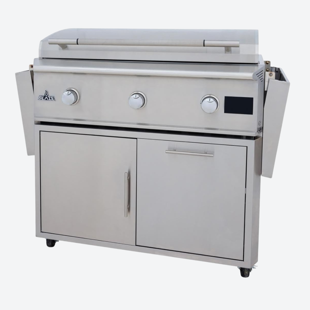 Carrito para asador LTE PRO 182.88 cm 72.00″ BLAZE BLZ-GRIDDLE40-CART-LTSC