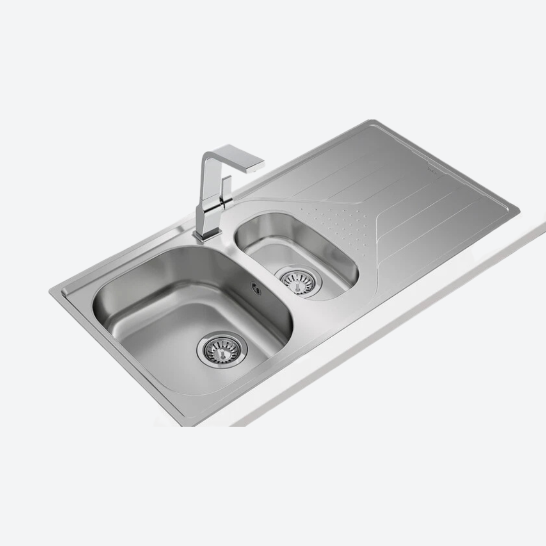 Fregadero doble empotrable 50.0cm  19.69" TEKA TOTAL UNIVERSE 60 T-XP 1½B 1D