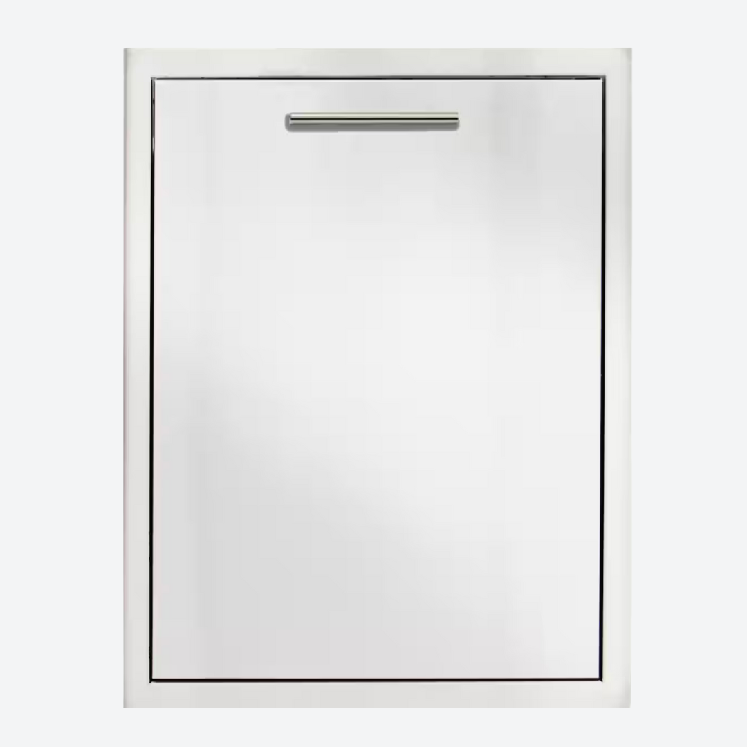 Contenedor de basura/reciclaje doble extraíble de acero inoxidable 45.88 cm 18.06″ BLAZE BLZ-TREC-DRW-H