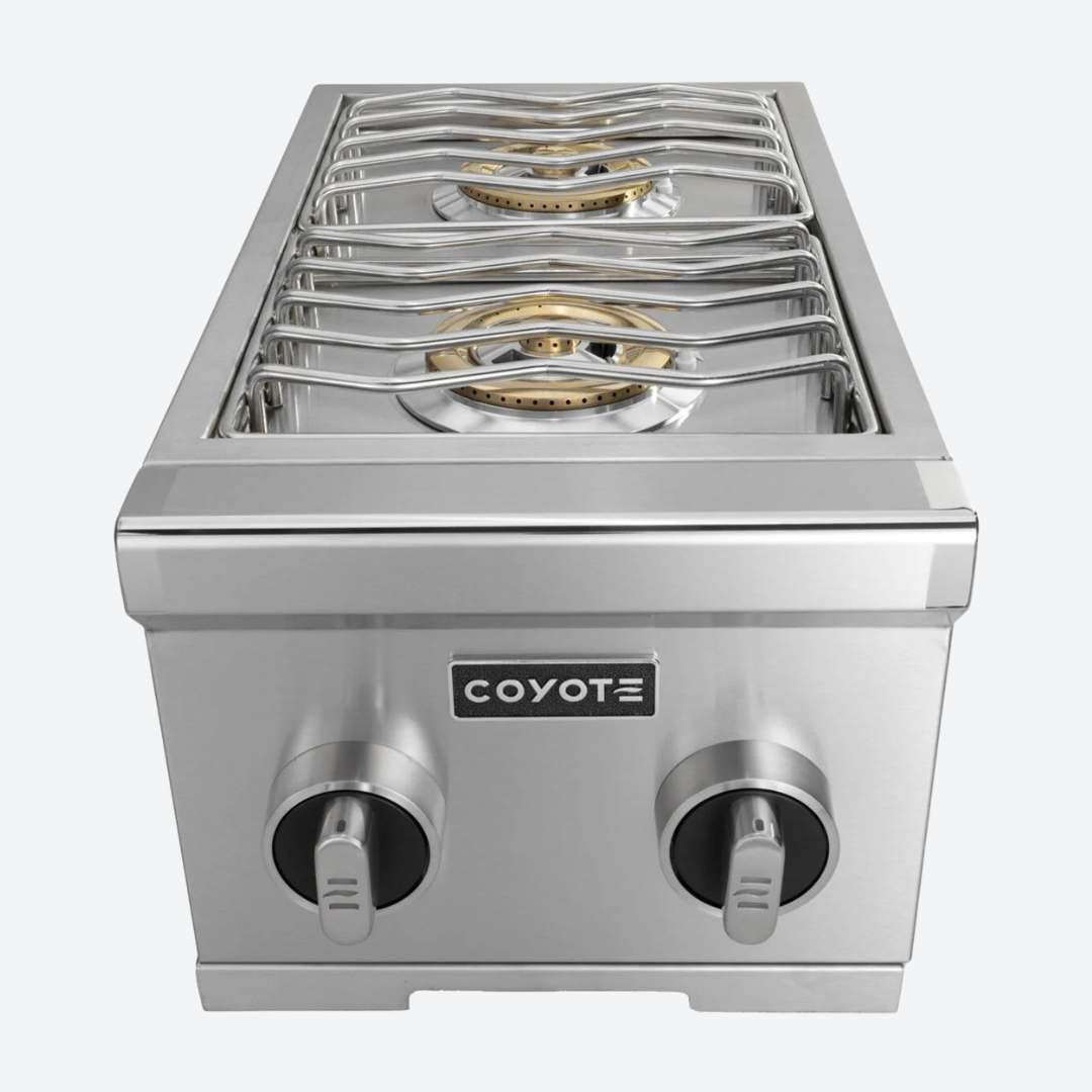 Quemador de gas de doble cara empotrado 33.34 cm 13.13" COYOTE C3DBLP/NG