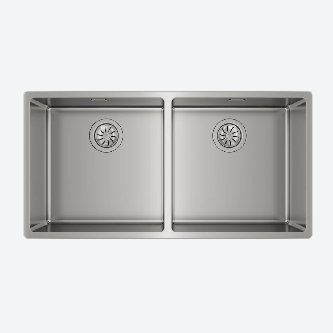 Tarja de Submontar acero inoxidable 2 cubetas 86 cm 33.86" TEKA MAESTRO FLEXLINEA RS15 860 M-XT 2B
