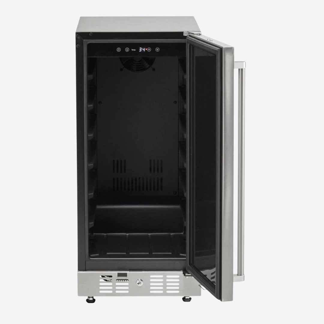 Refrigerador compacto empotrado de acero inoxidable 37.47 cm 14.75" COYOTE C115R-S