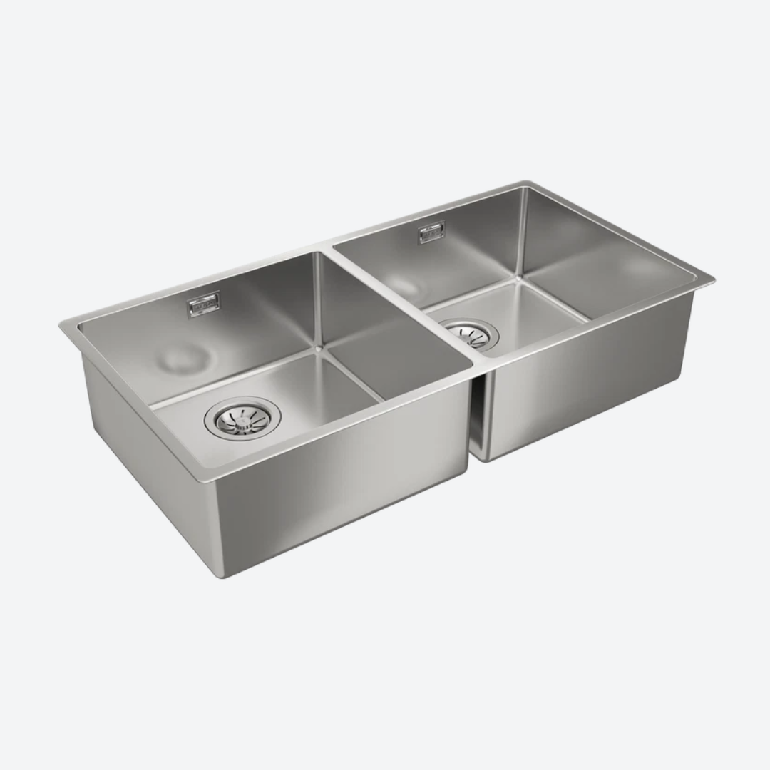 Tarja de Submontar acero inoxidable 2 cubetas 86 cm 33.86" TEKA MAESTRO FLEXLINEA RS15 860 M-XT 2B