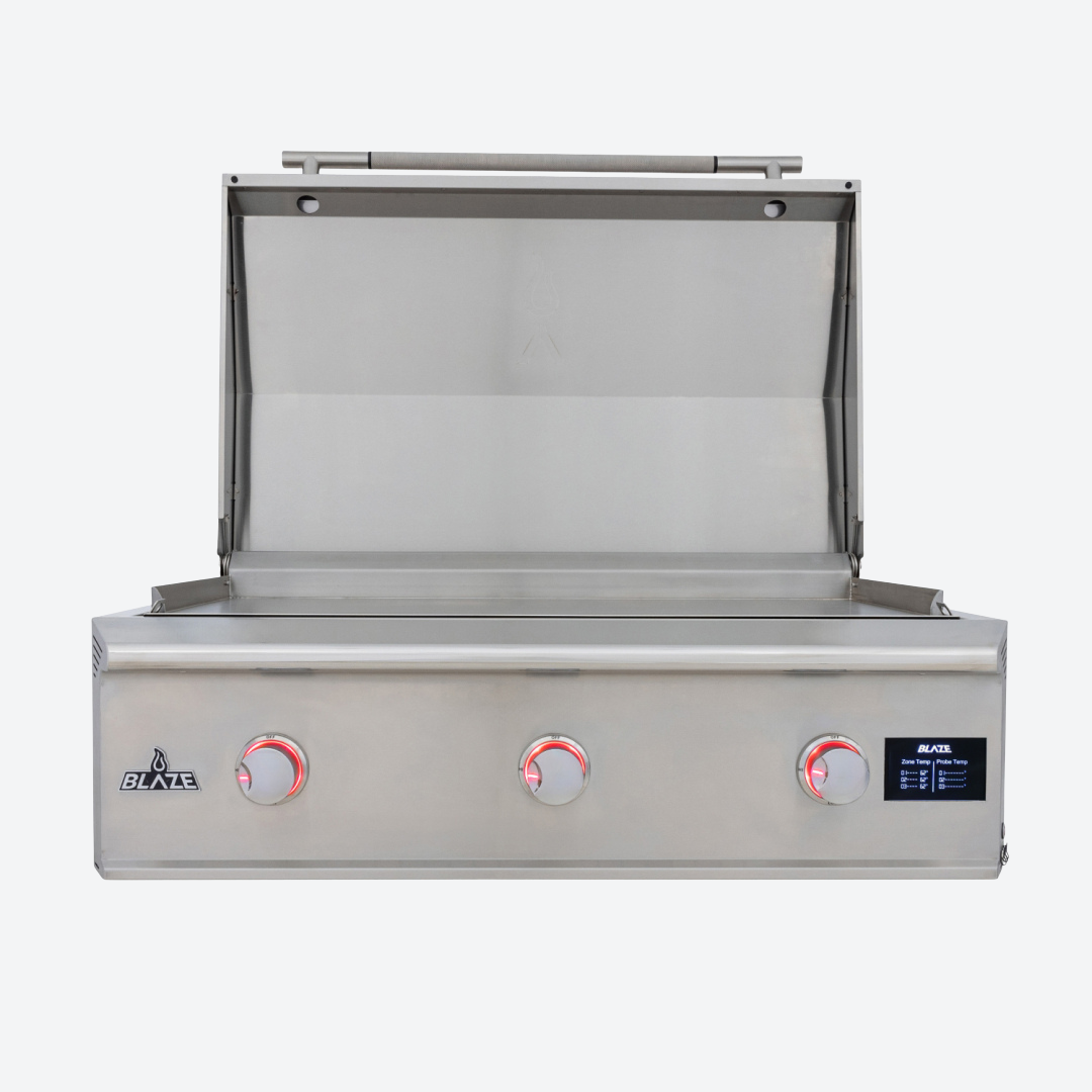 Asador de gas natural empotrada LTE PRO BLAZE BLZ-GRIDDLE40-LP/NG