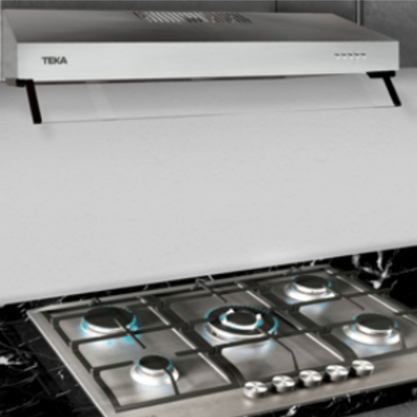 Parrilla de acero inoxidable a gas + campana empotrable 60.0 cm 23.62" TEKA Duetto Plus 60