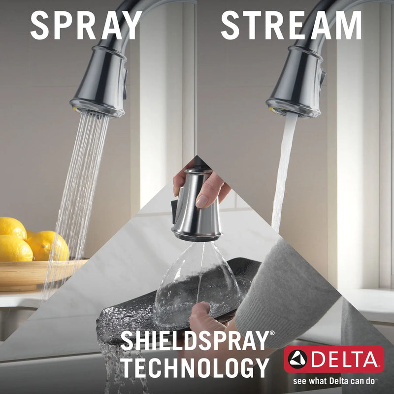 Monomando de Cocina Pull-Down con Shieldspray® - Cassidy - Delta -  Delta Grifo 