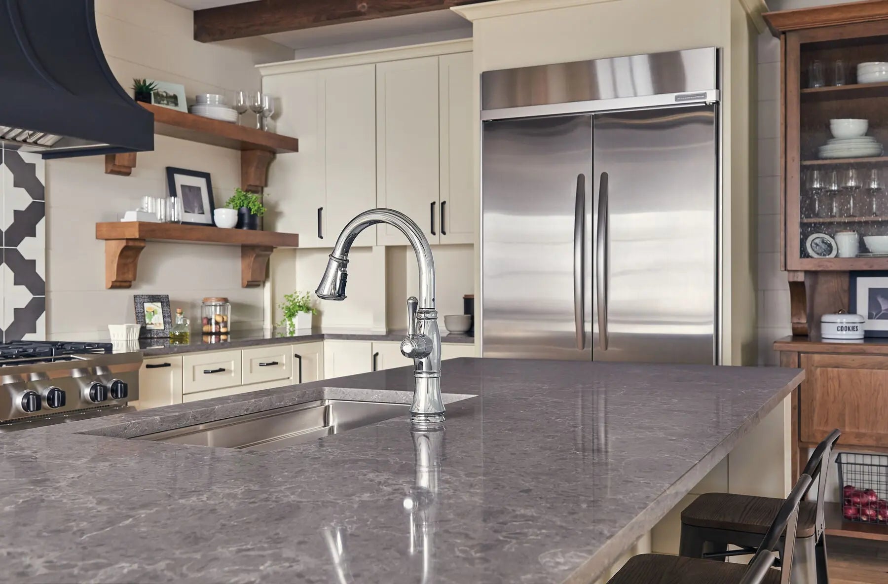 Monomando de Cocina Pull-Down con Shieldspray® - Cassidy - Delta -  Delta Grifo 