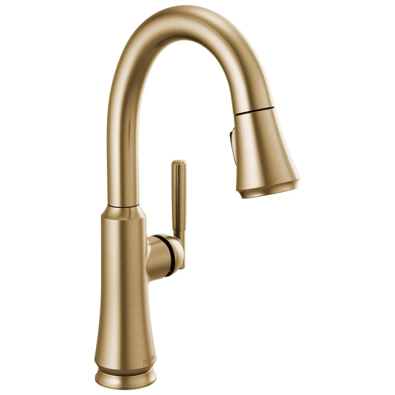 Monomando Pull Down para Bar Delta Coranto -   Delta Grifo Bronce-Champagne