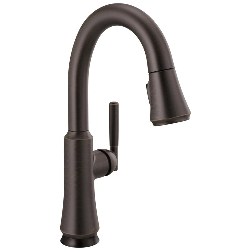 Monomando de Cocina Pull-Down - Tecnologia Touch2o® Delta Coranto -  Delta Grifo Bronce