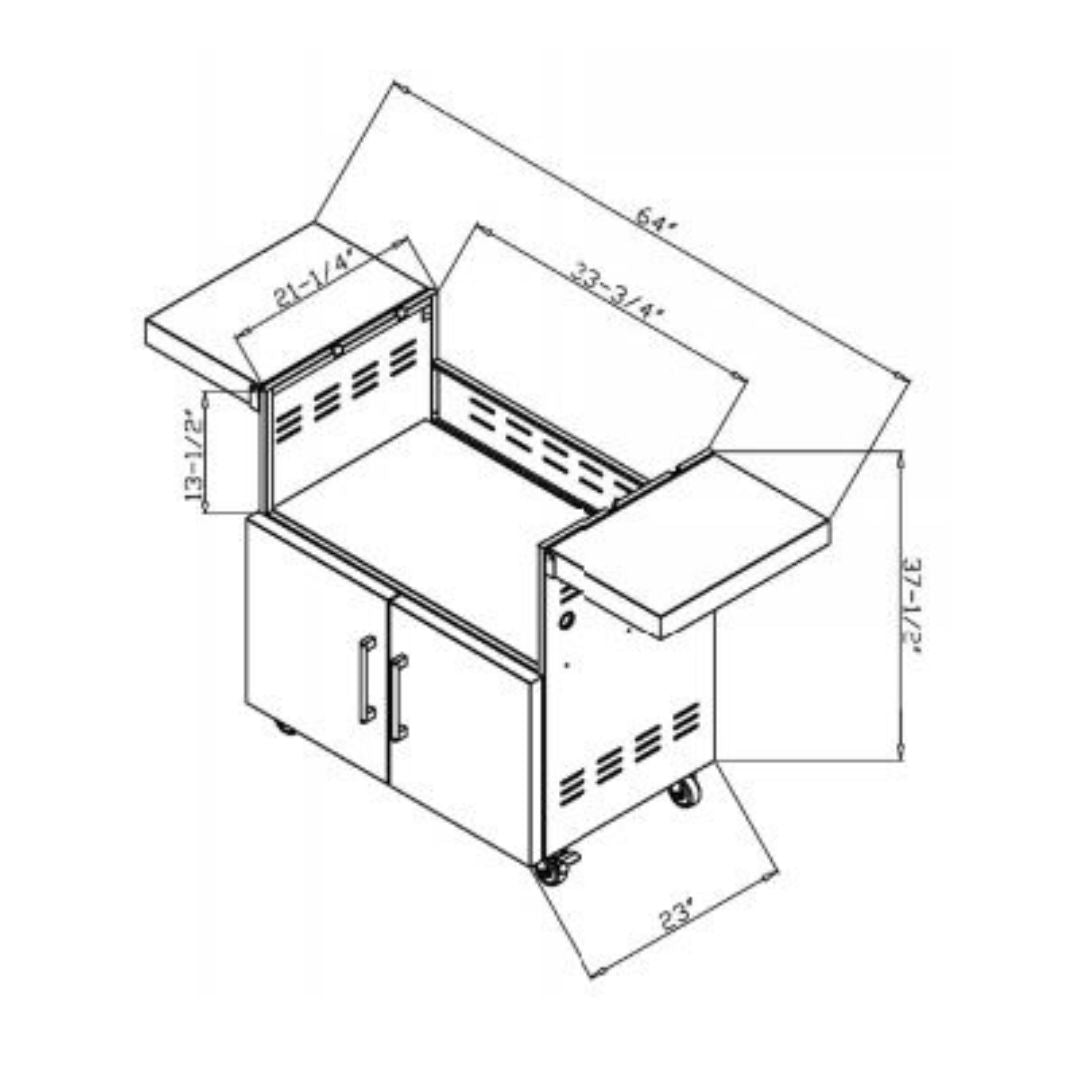 Asador Híbrido 50″ C1HY50NG - jamesandstevenmx
