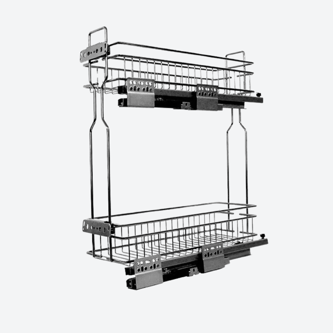 Botellero de 2 niveles con una apertura lateral izquierda 45 cm 17.72″ KELE KAB4099-I