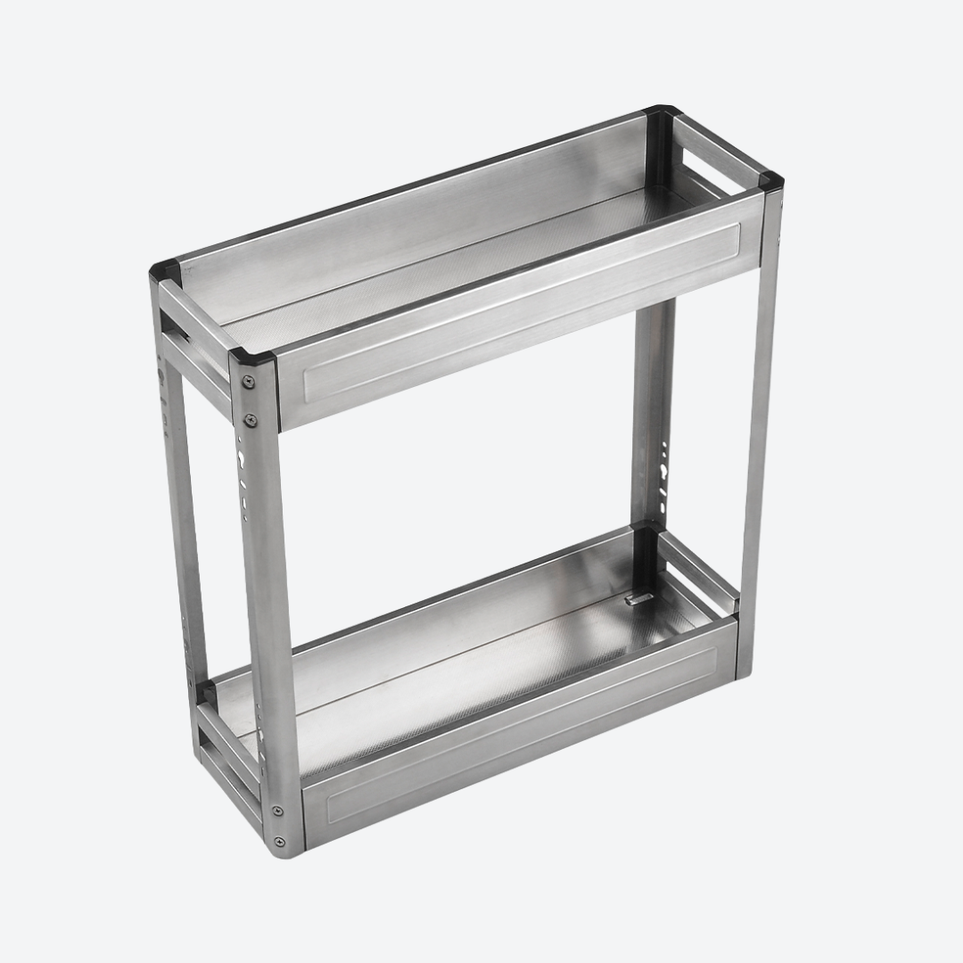 Botellero panelable de 2 niveles 10 cm 3.9" KELE SS-KAB8015