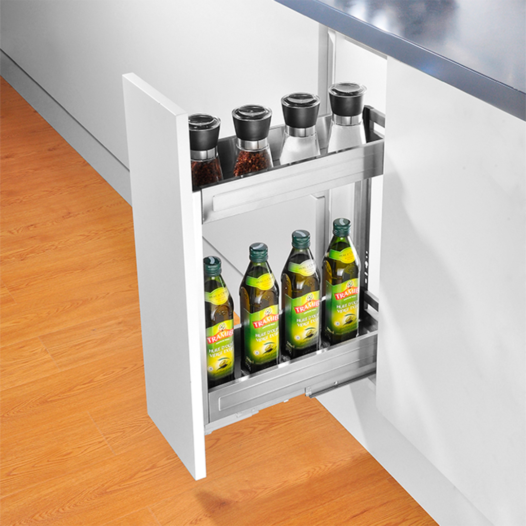 Botellero panelable de 2 niveles 10 cm 3.9" KELE SS-KAB8015