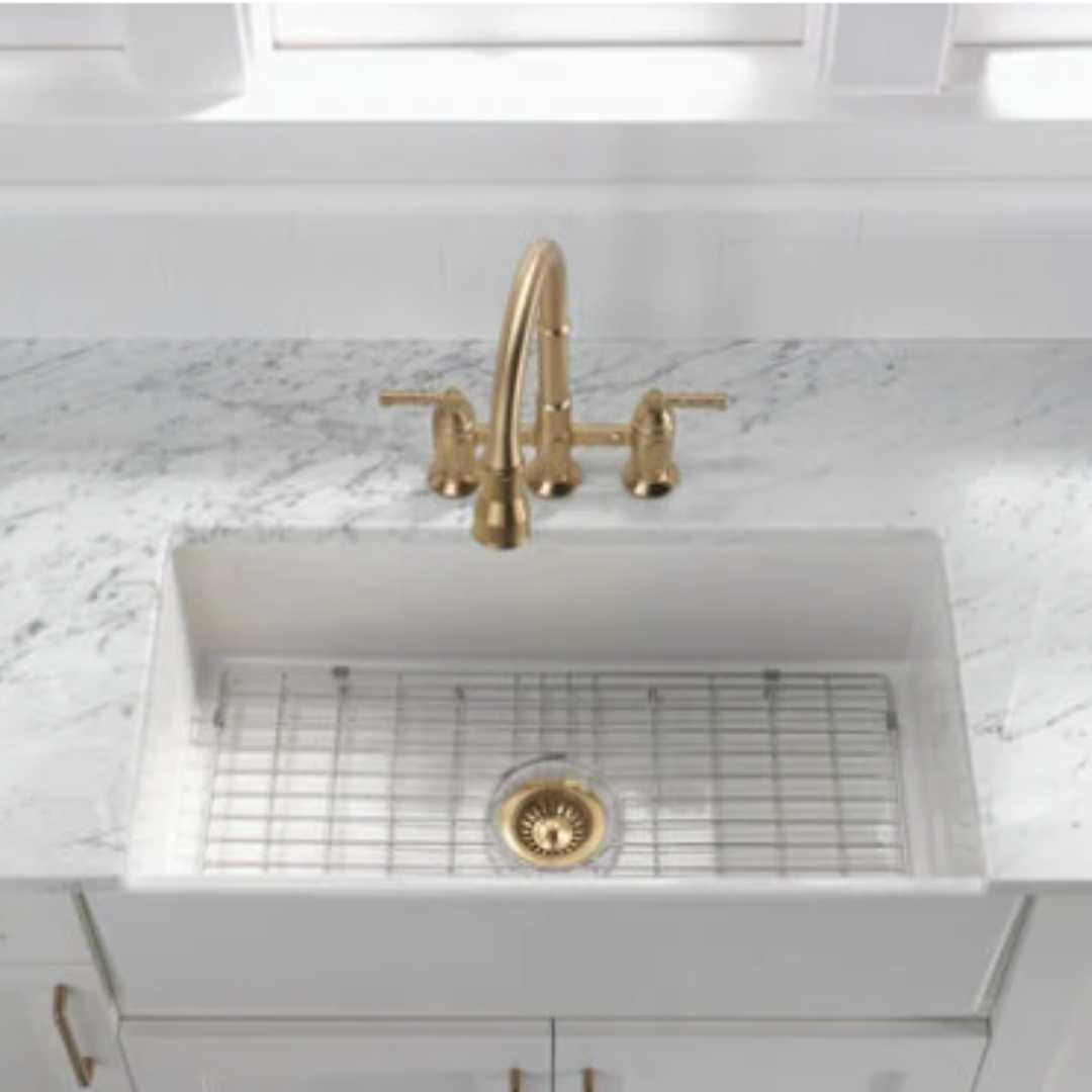 Brida y filtro para fregadero de cocina en bronce champagne 11.43 cm 4.50" DELTA 72010-CZ