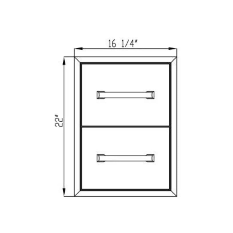 Gabinete con 2 cajones COYOTE - jamesandstevenmx