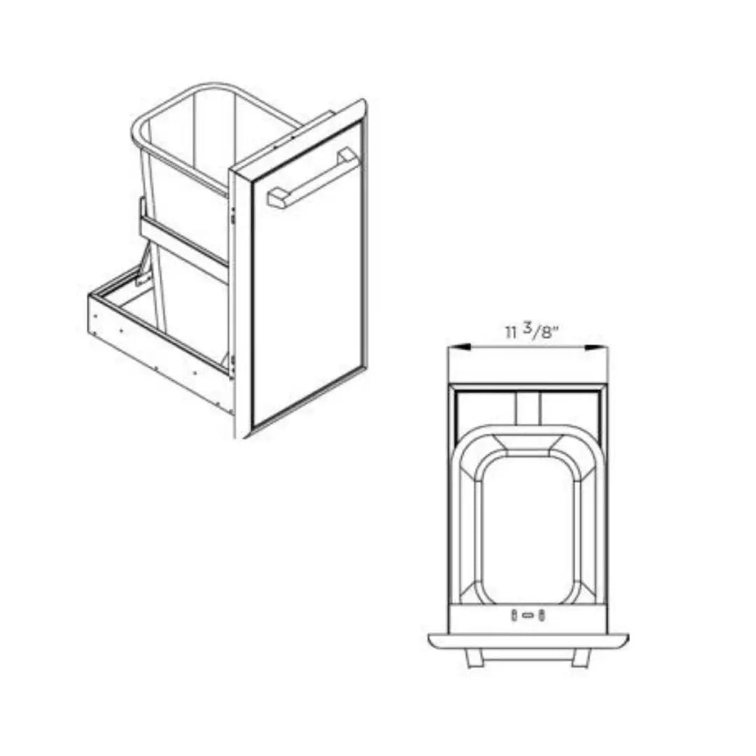 Modulo individual Pull Out para basurero COYOTE - jamesandstevenmx