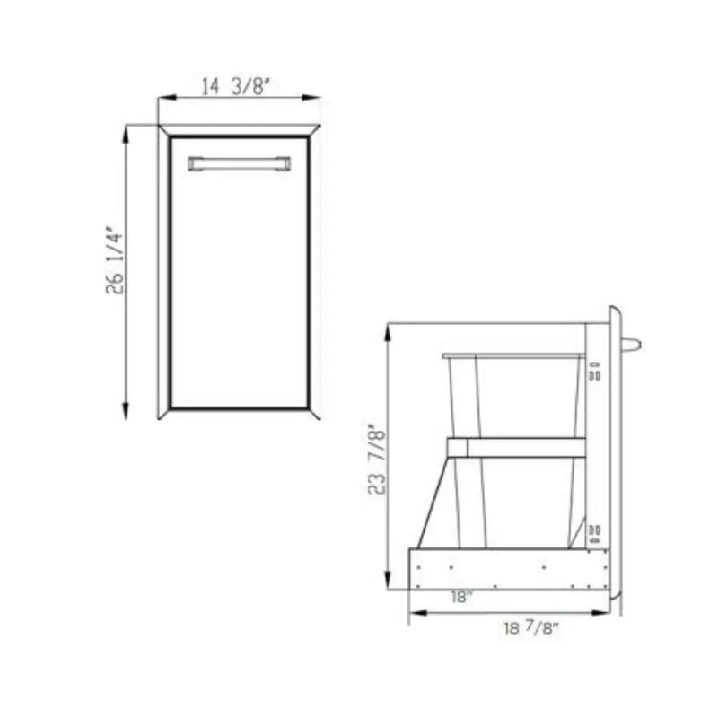 Modulo individual Pull Out para basurero COYOTE - jamesandstevenmx