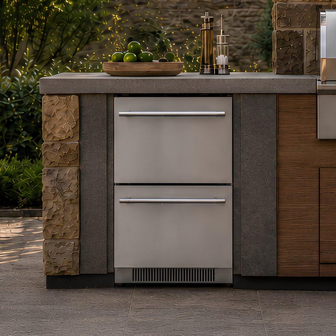 Cajón refrigerante doble para exteriores de 24" BLAZE BLZ-SSRF-DBDR5.1