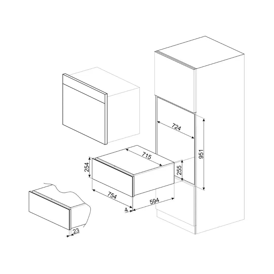 Cajón térmico clásico SMEG - jamesandstevenmx