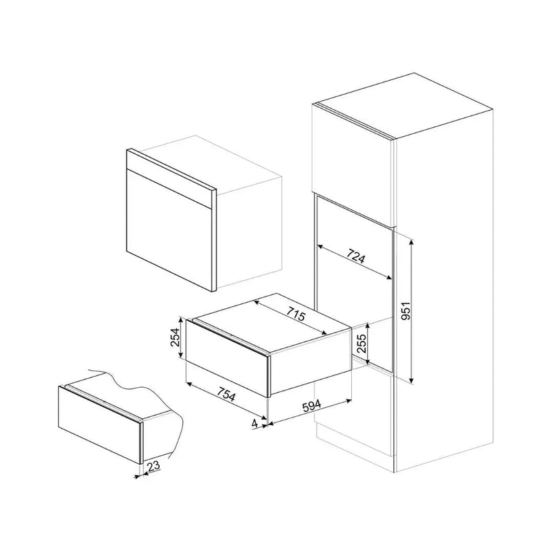 Cajón térmico clásico SMEG - jamesandstevenmx