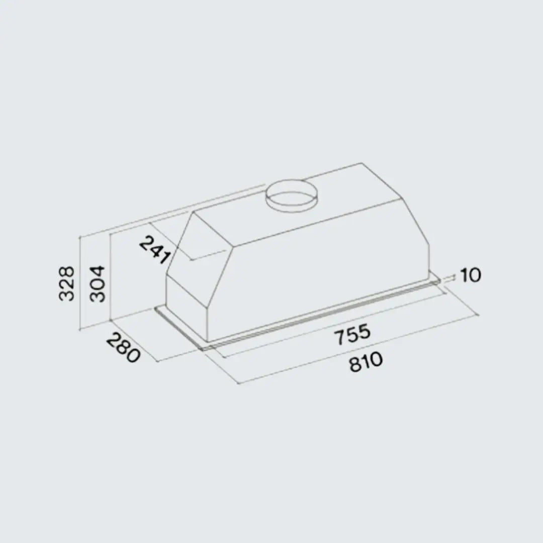 Campana Massimo Pro Integrada 87 x 47cm FALMEC - jamesandstevenmx