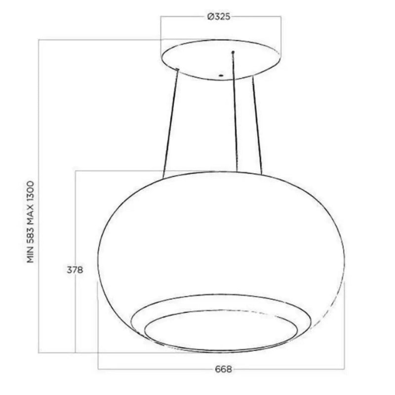 Campana Suspendida INTERSTELLAR ELICA - jamesandstevenmx