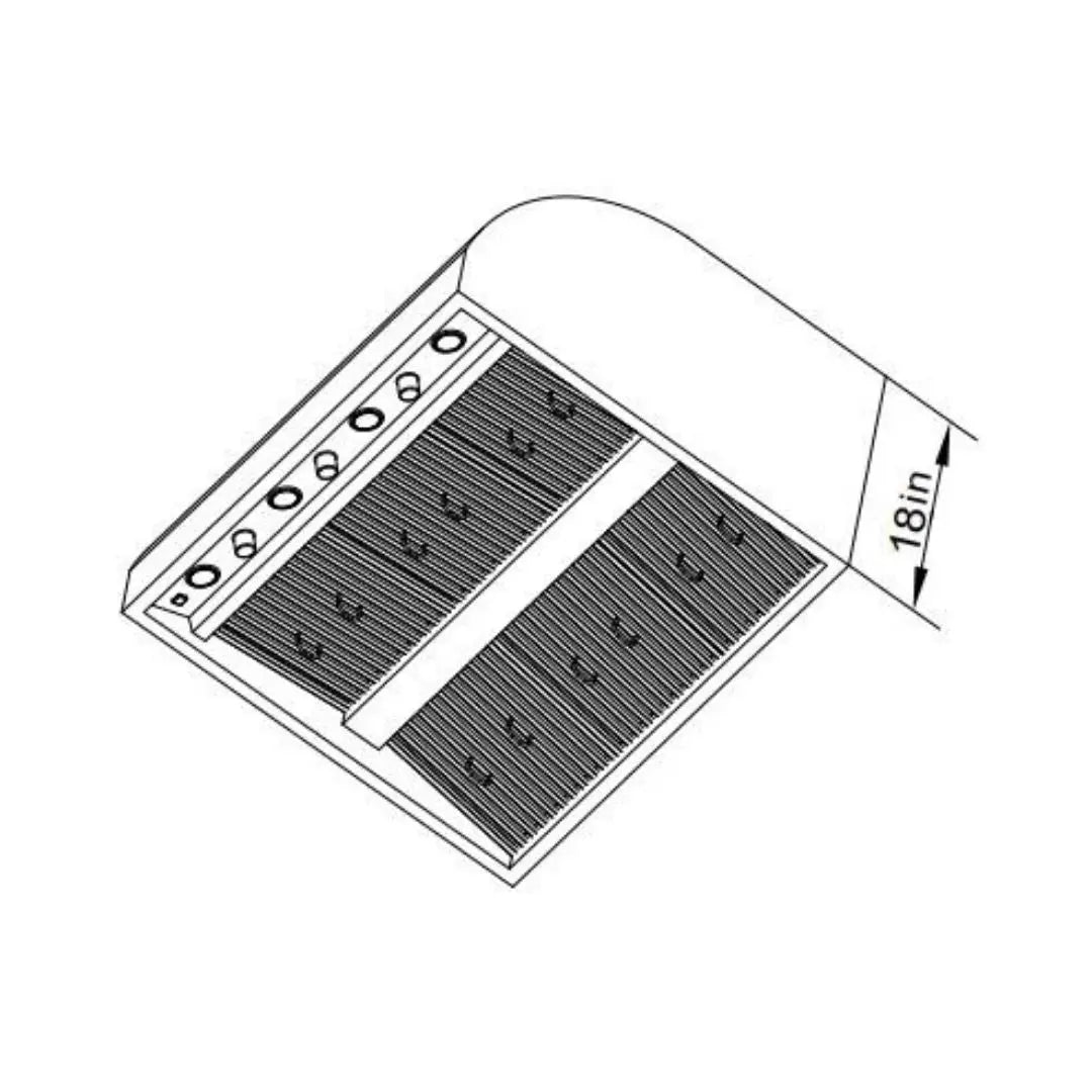 Campana de ventilación 42" BLAZE - jamesandstevenmx