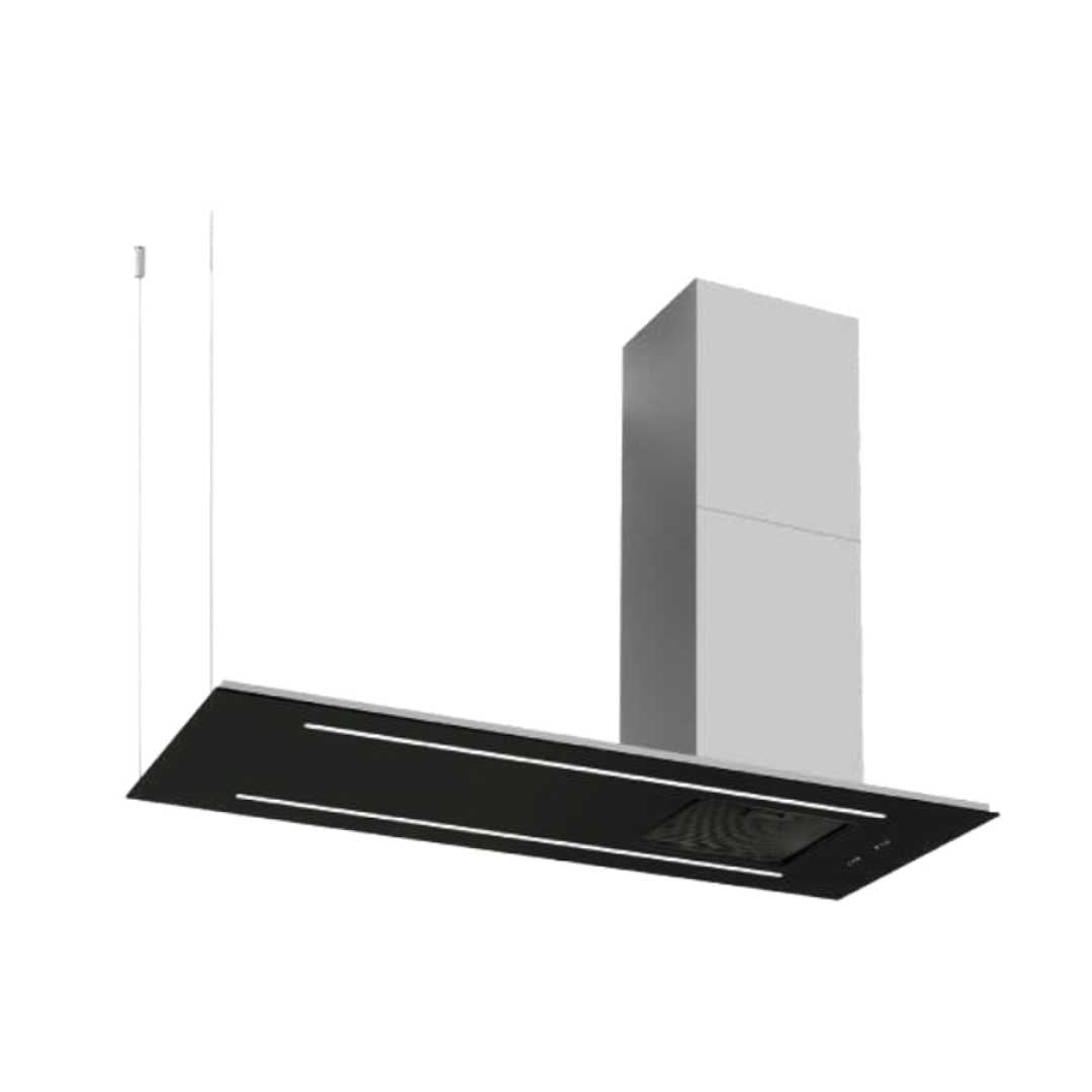 Campana decorativa acero inox, isla 139.8 cm 55.04″ TECNOLAM LYRA.AC140