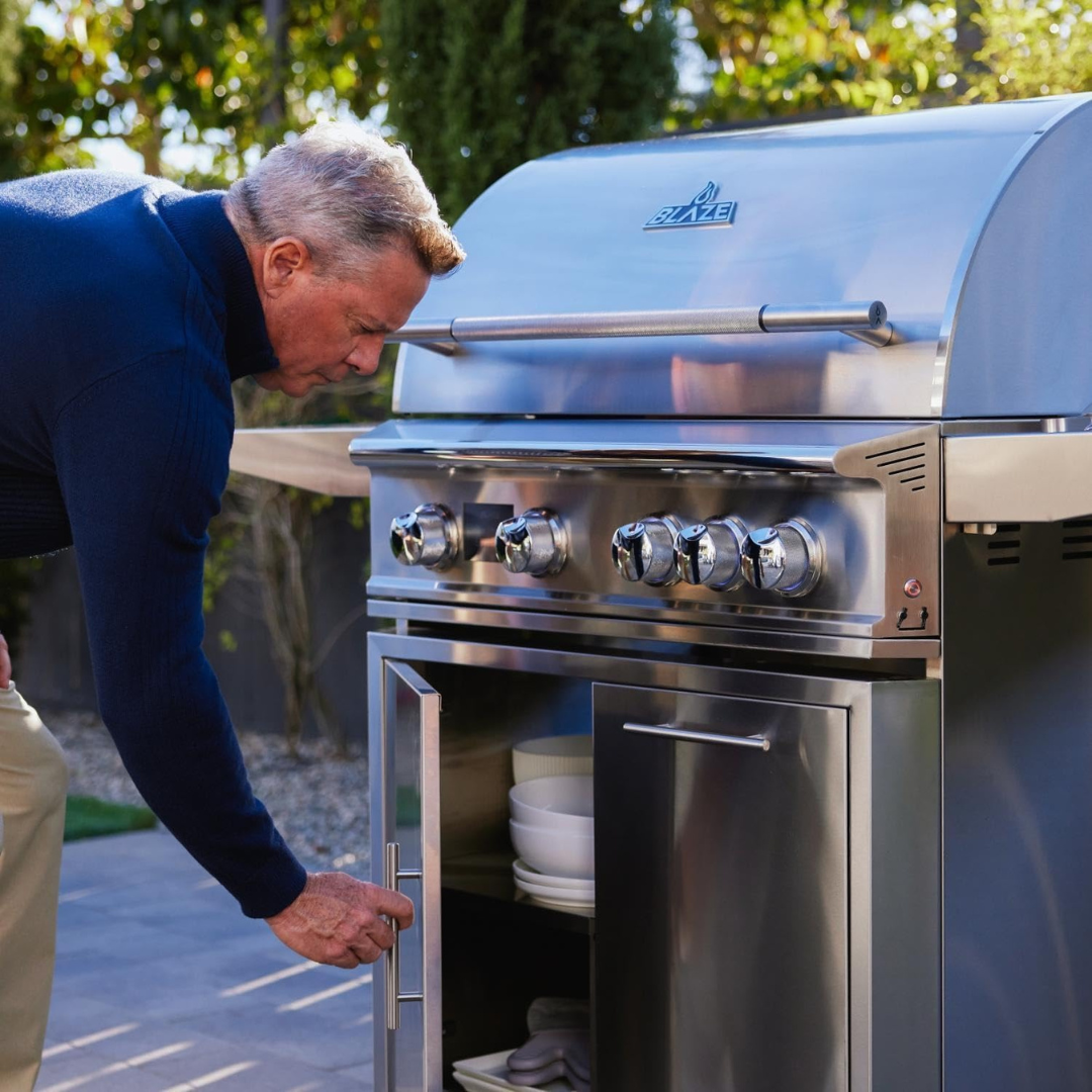 Carrito de parrilla para parrillas de gas LTE PRO 142.88 cm 56.25″ BLAZE BLZ-4LTEPRO-CART-LTSC