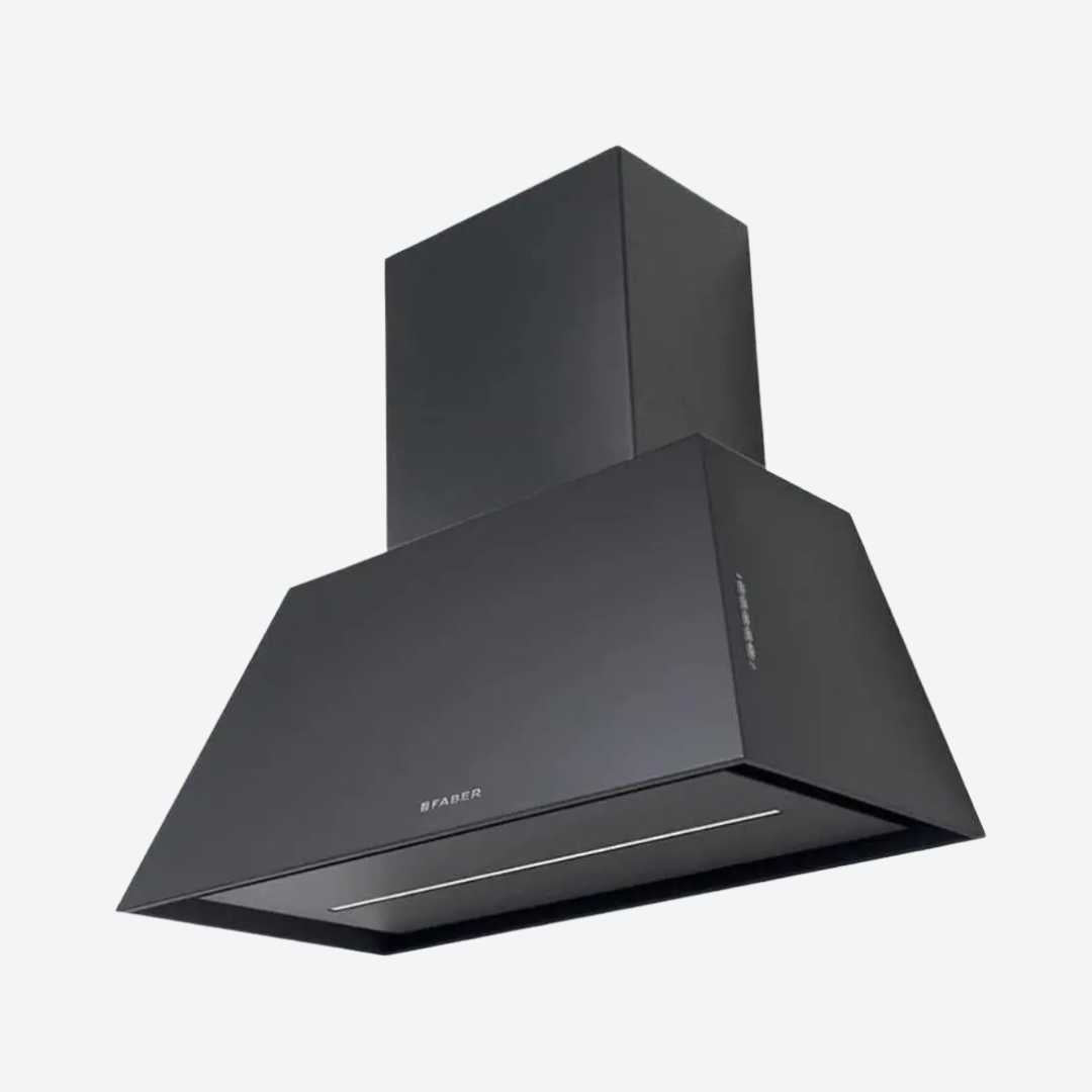 Chimenea color negro para campana 60 cm 23.62" CHLOE FABER CHIMCHBK
