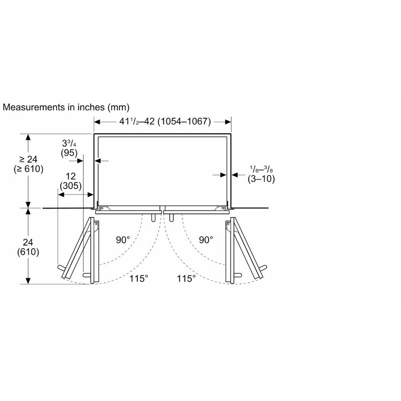 Congelador Inferior Empotrado Manijas Masterpiece de 42" Freedom® Thermador - jamesandstevenmx