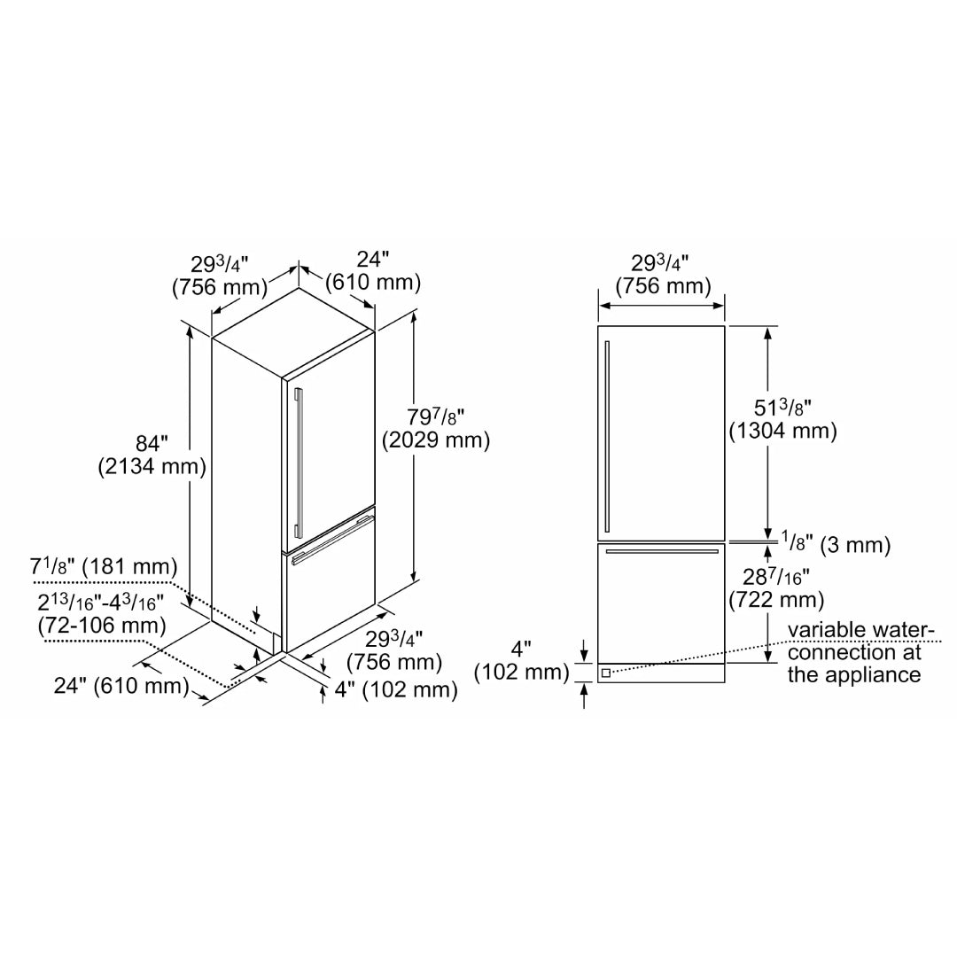 Congelador Inferior Empotrado de 30" Masterpiece® Thermador - jamesandstevenmx