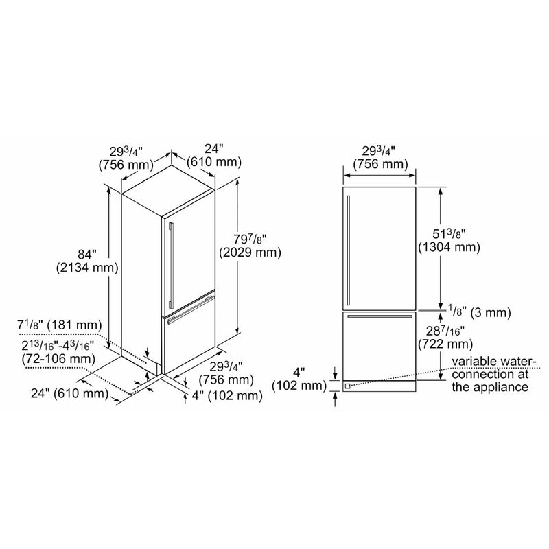 Congelador Inferior Empotrado de 30" Masterpiece® Thermador - jamesandstevenmx