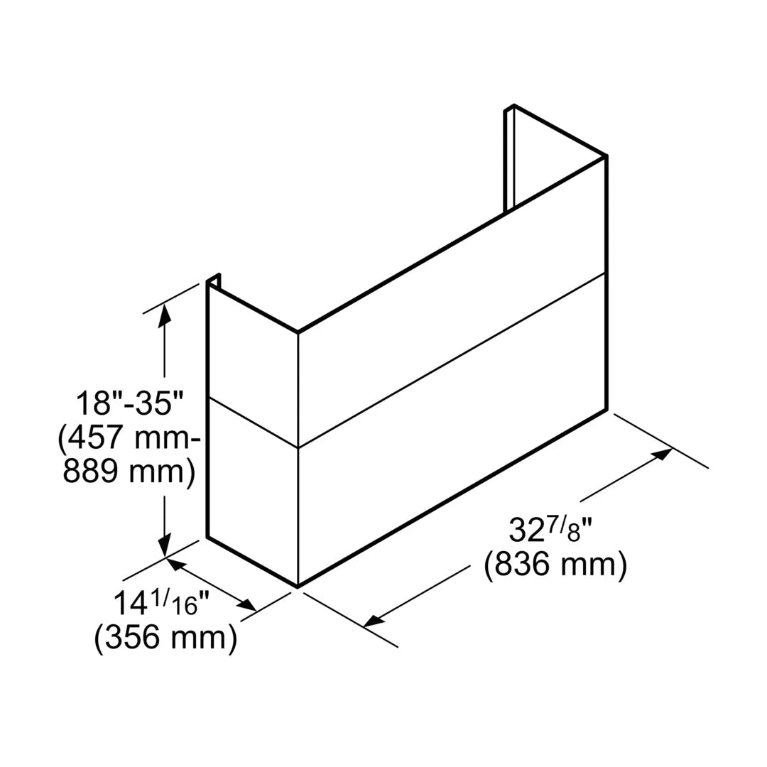 Cubierta de Conducto Telescópica de 18" X 35 de Alto Thermador - jamesandstevenmx