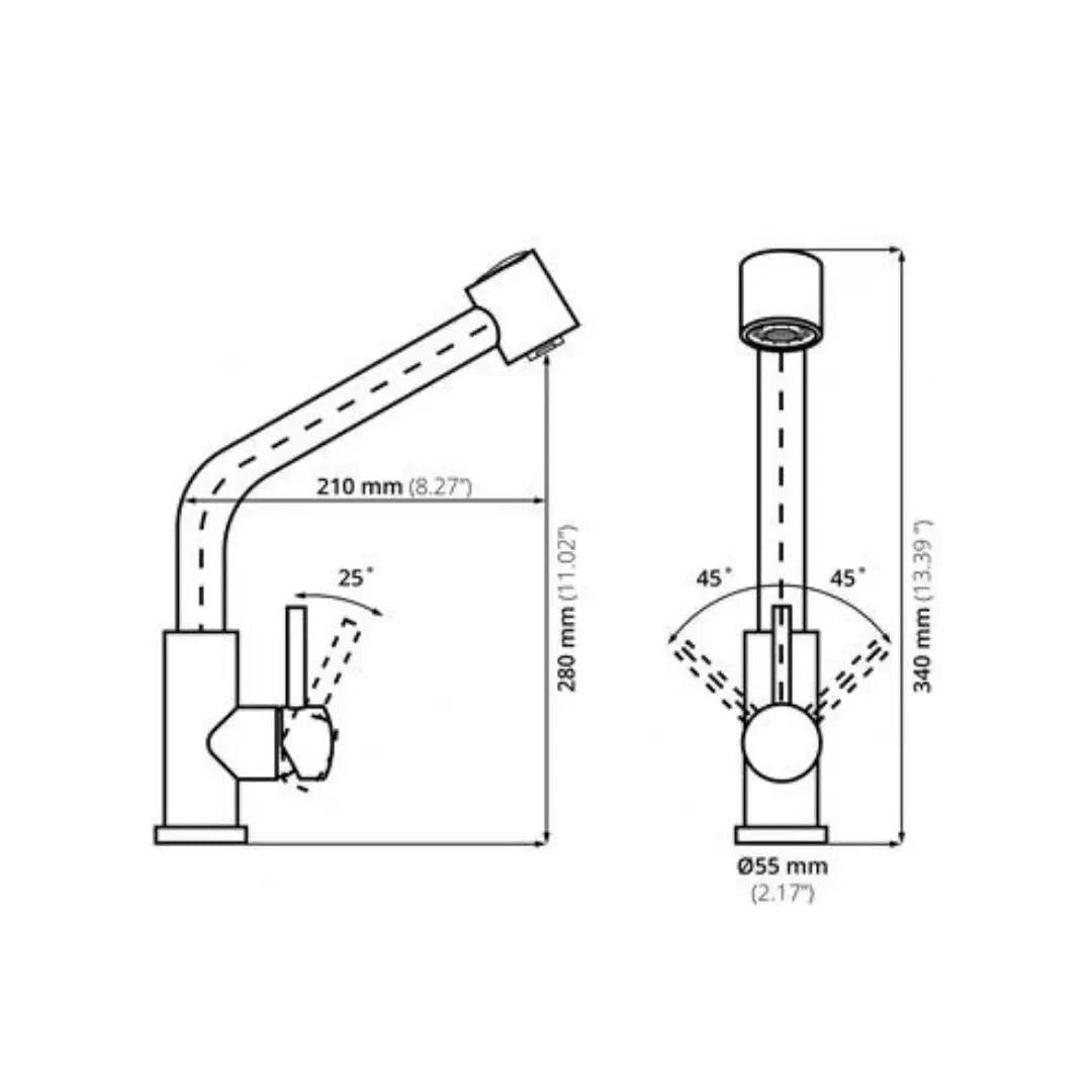 Grifo Eclipse para cocina EC74 - jamesandstevenmx