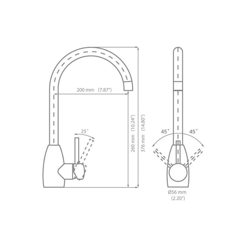 Grifo para cocina EA66A Eclipse - jamesandstevenmx