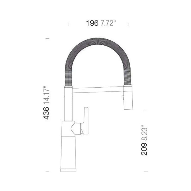 Grifo con manguera retráctil de fácil limpieza Eclipse SC-550 - jamesandstevenmx