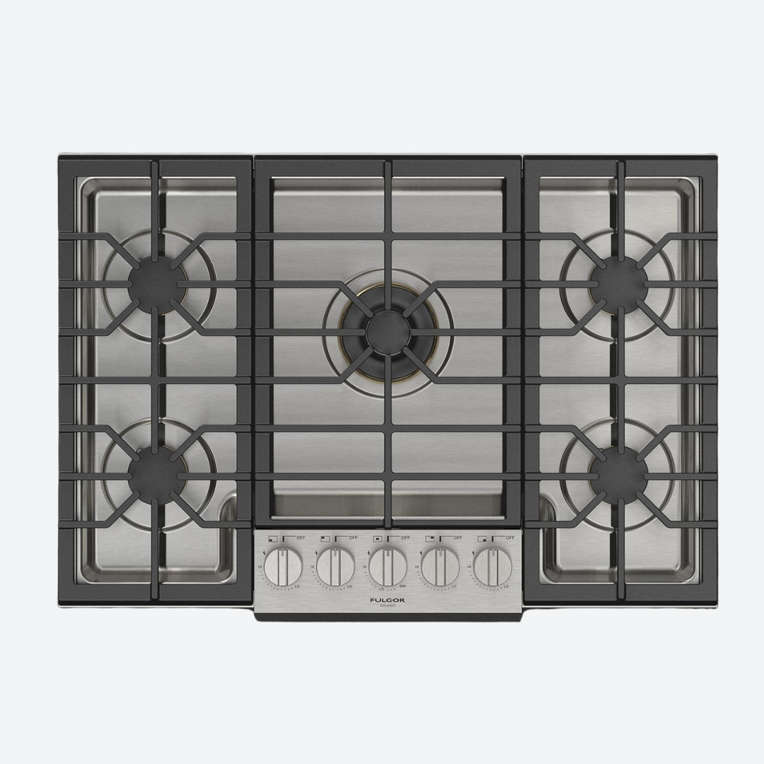 Parrilla 5 Quemadores LP/Natural 76.2 cm 30" FULGOR MILANO F6GPGK305S2