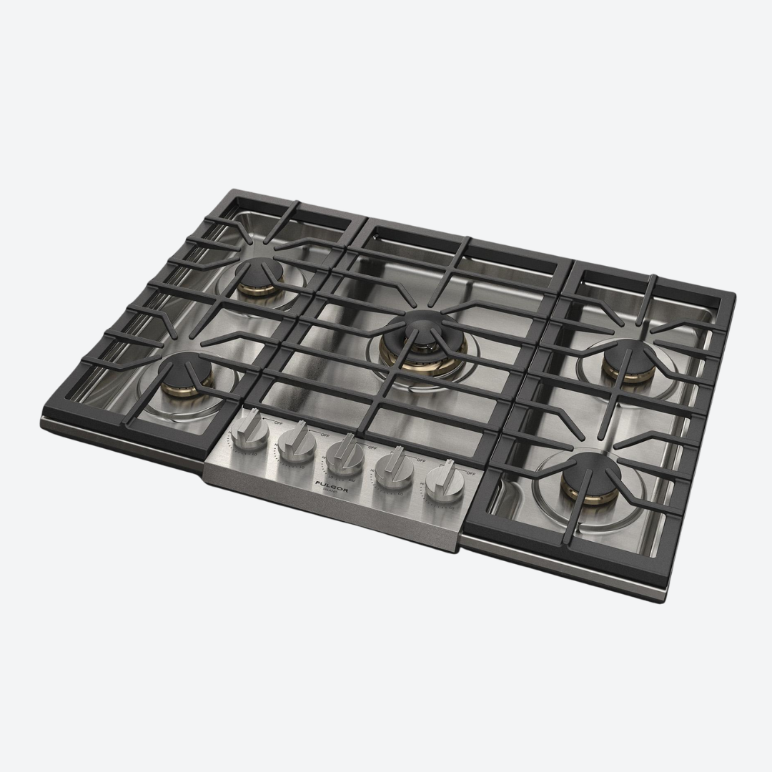 Parrilla 5 Quemadores LP/Natural 76.2 cm 30" FULGOR MILANO F6GPGK305S2