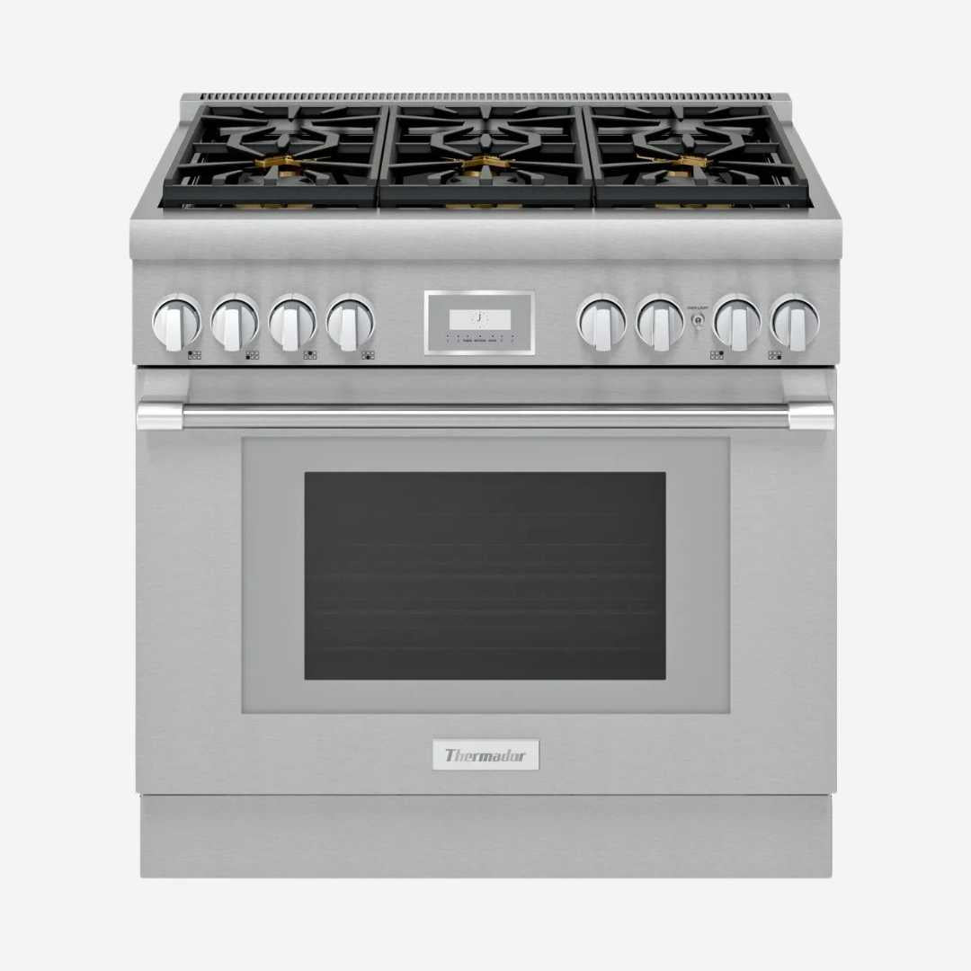 Estufa Gama Profesional de Gas Pro-Harmony® 91.44 cm 36″ THERMADOR PRG366WH