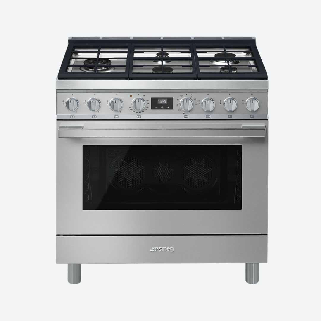 Estufa Portofino 5 quemadores 91.44 cm 36″ SMEG CPF36UGMX