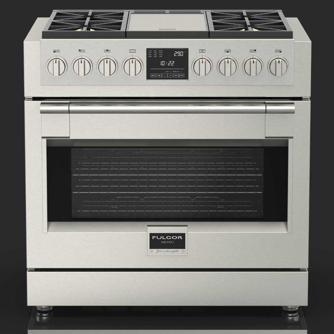 Estufa Profesional con Grill Dual Fuel 36" - FULGOR MILANO