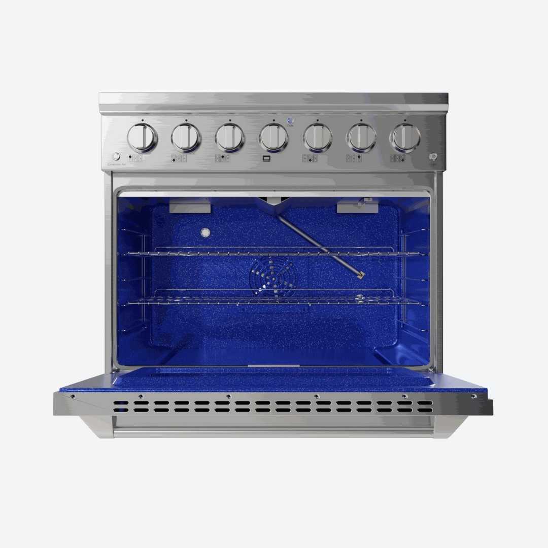 Estufa profesional Gas 91.4 cm 35.98″ TECNOLAM FGR366 - James & Steven