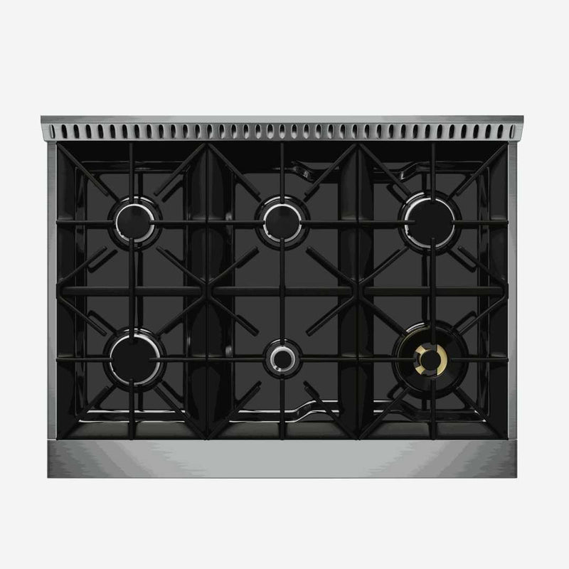 Estufa profesional Gas 91.4 cm 35.98″ TECNOLAM FGR366 - James & Steven