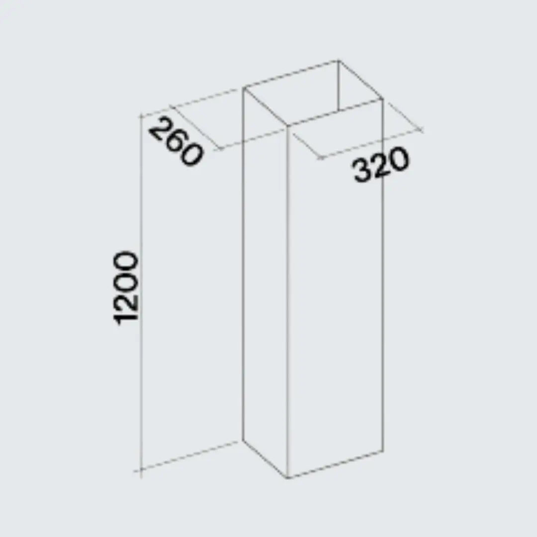 Extension H1200 - Isla Lumen FALMEC - jamesandstevenmx